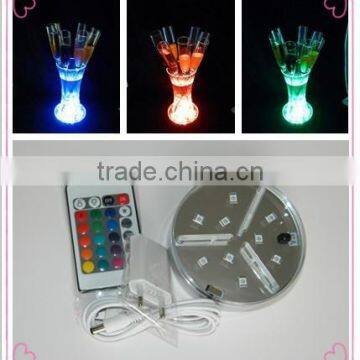 Wholesale Art and Craft Supplies Wedding Party Supplies Led Bottle Glorifier With 9pcs SMD LED photo-3