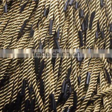 Eco-friendly Nylon Handbag Twist Handle Rope With Plastic Tips