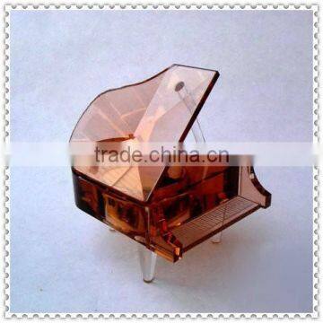 Optical Brown Piano Mini Music Box for Girls Gifts