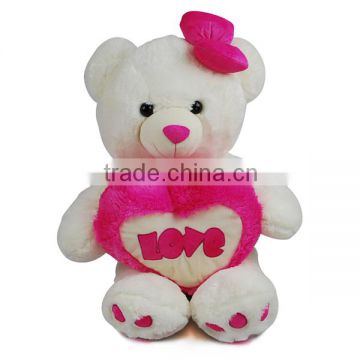 Super soft heart teddy bear