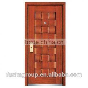 Hot sale Safety Surface finished Steel wooden (armored ) front door