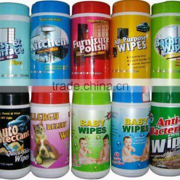 Household Cleaning Wet Wipe in Tube Canister, Tissue, Cleaning Cloth Towel, China Factory photo-2