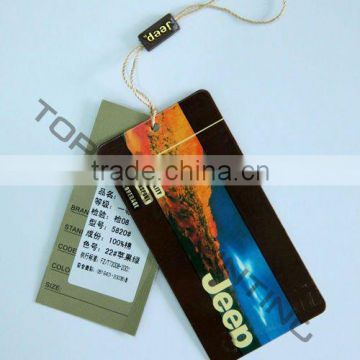 2012 Newly Custom Garment Hanging Tags with String