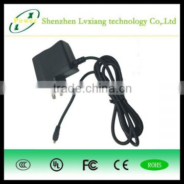 ShenZhen LvXiang Durable DC 5V 1A Power Adapter AC 100V- 240V 5.5mm 2.1mm AC/DC Adapter US Plug