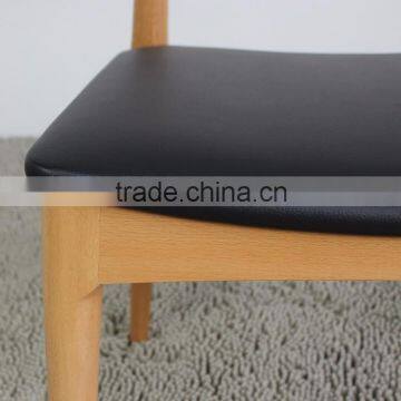 Solid Wood Simple European Design Cow Horn Dining Chair photo-6