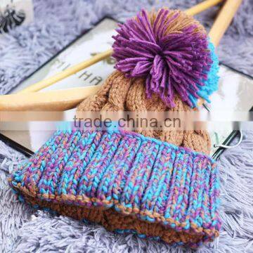 Wholesale Fashion Ladies Wool Winter Beanie Hats Womens Winter Knitted Hat photo-5