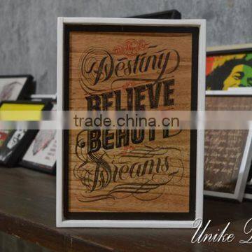 Wooden Vintage Style Sign - Wall Decoration WQ-046