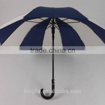 10 ribs straight shaft umbrella elegant