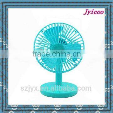JY504 mini DC 5V adjustable angle voice controlling fan with swing function