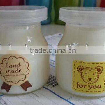 Wholesale glass yogurt pudding jars