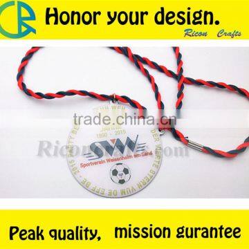 High-quality Printing gift, round gold embossed sport medals and trophys,custom metal blank medal