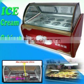 Gelato Display Cabinet with 8 Tubs