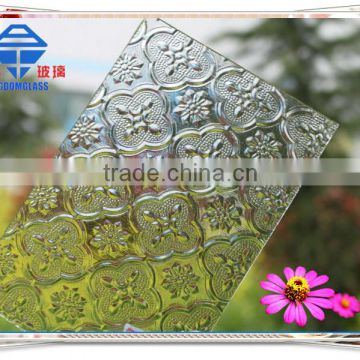 Clear Patterned Glass & pattern glass &clear diamond pattern glass