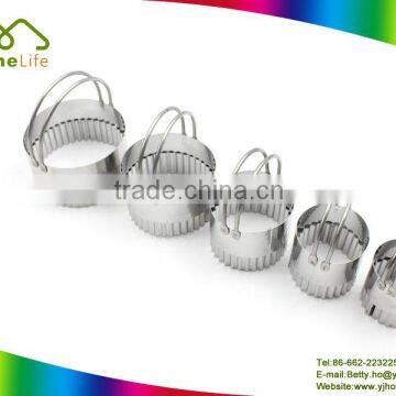 5pcs round shape stainless steel cake mold mousse ring cookie cutter set