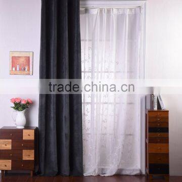 Top Quality Eyelet Stripe Style and Polyester Material Curtains