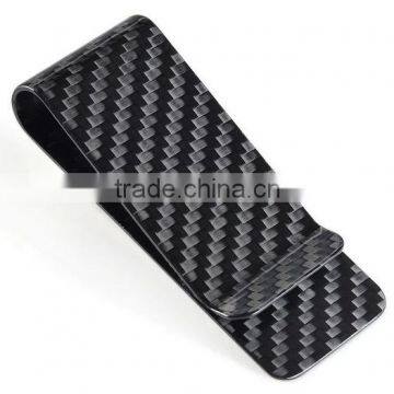 Slim Carbon Fiber Money Clip Carbon Fiber Card Holder With Box photo-5