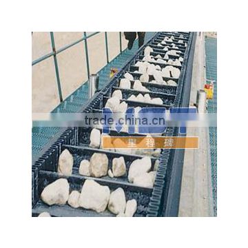 Rubber sidewall cleated conveyor belt