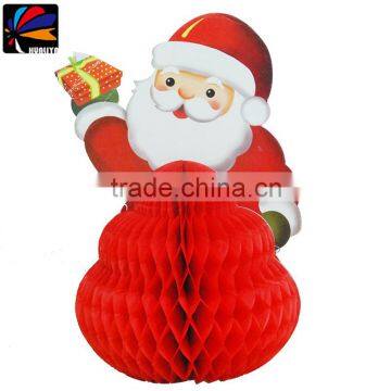 Honeycomb paper craft chrismas decoration christmas santa