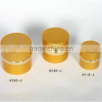 Hot sell feeling aluminium and plastic face Cream Jar