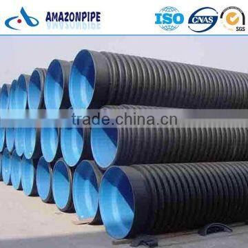 Wholesale plastic HDPE pipe corrugated drainage pipe sewer pipe 200mm