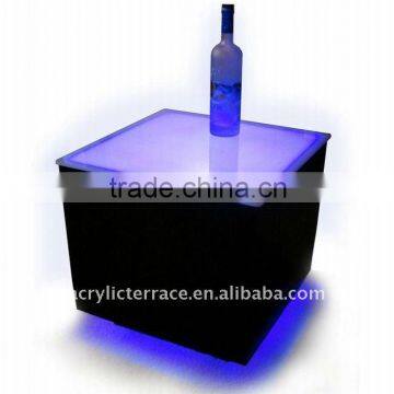 LED illuminated side table box