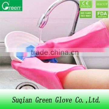 Colored cleaning pvc household gloves