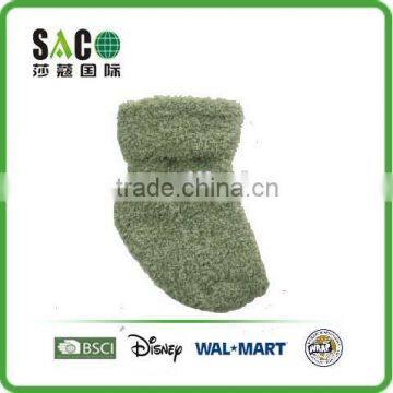 Lovely Star Green Navy Purple Stripe Fluffy Baby Socks photo-5