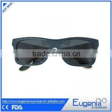 made in china black color wooden UV400 sunglasses