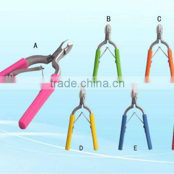 2015 new products best cuticle nipper with colorful handle