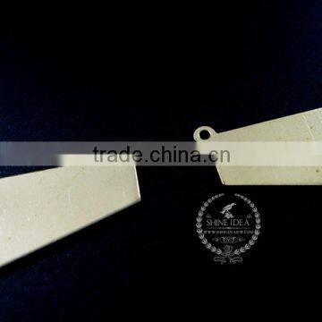 30.5*14mm Raw Brass Flat Pendant Charm DIY Pendant Charm Earrings Chandelier Jewelry Findings 1800159