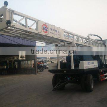 BZT300 trailer mounted water well drilling rig