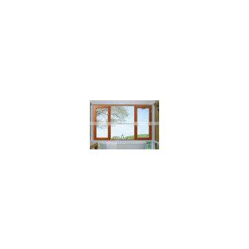 wood grain finish aluminum sliding windows made in China