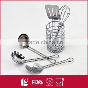 2015 New design professional grade 5pcs stainless steel kitchen utensils