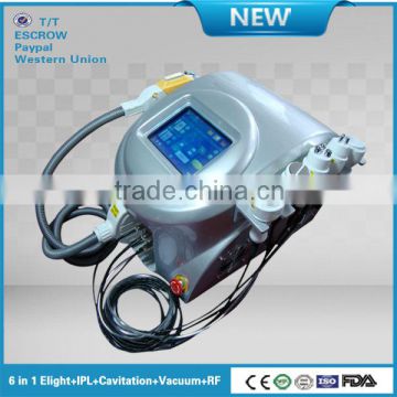 2014 portable best effective 6 in1 professional ipl epilators with vacuum cavitation (CE,TUV)