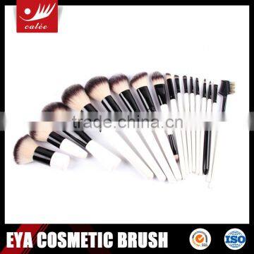 17pcs Dual color hair professional cosmetic brush set