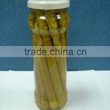 370ML green peeled asparagus spears in jars - 722