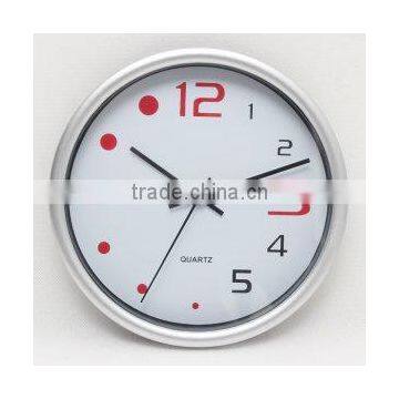 2016 hot selling white red words round wall clock dia.20cm $1.0