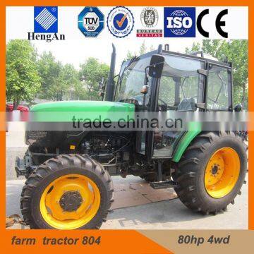 New 80hp 4wd luzhong 804 tractor with YTO diesel engine