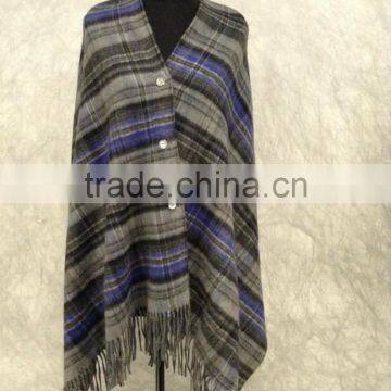 New designed jacquard double layer cashmere cloak cashmere scarf