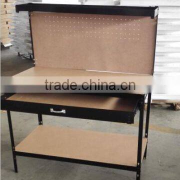 Best Seller Garage Workbench of MDF & Metal Material With Single Drawer and Peg Board photo-6