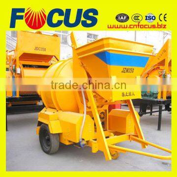 Factory low price small concrete mixer JZC350 towable concrete mixers