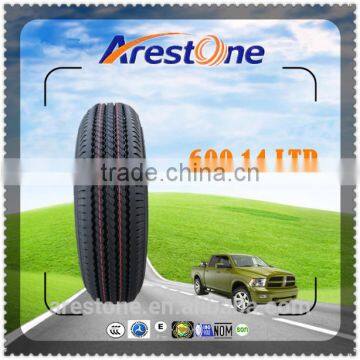 Top quality cheap price light truck tyre 600 14