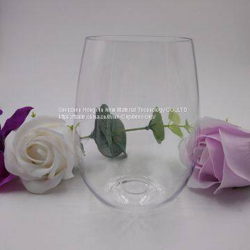New Product Food grade material black wine plastic glass