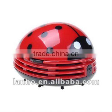 Red Cute Beetle Shape Mini Desktop Vacuum Desk Dust Cleaner