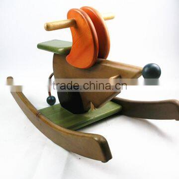 Chinese manufacture baby rocking wooden horse kids mantis balance toy