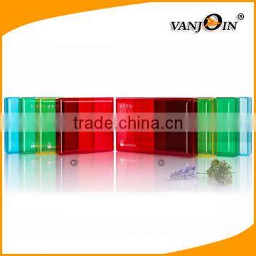 Square Transparent Colorful Face Care Cosmetic Jar