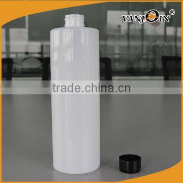 20 oz White PET Cylinder Liquid Bottles With Black Lids photo-2