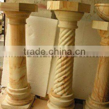 NATURAL COLOR TEAKWOOD MARBLE PEDESTALS