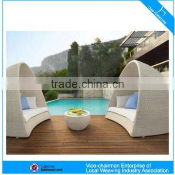 Swimming poolside modern design wicker sunbed