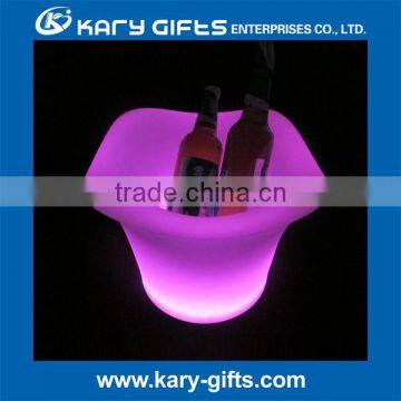 Rechargeable Plastic LED Illuminated Flower Pot Light Led Ice Bucket Led Furniture photo-3